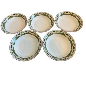 Warren Kimble Brandon House Sakura Country Life Bowls Set of 5